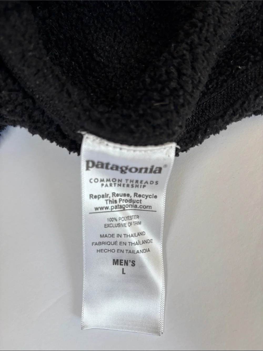 Patagonia Better Sweater 1/4 Zip 25522 Comfort Outdoors Black Mens Large